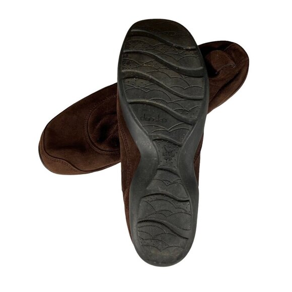 Dansko Cadence Womens Shoes Flats Slip On Stretch Suede Brown Size EUR 39 US 8 - Picture 7 of 7